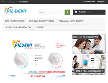 Tablet Screenshot of fil-dent.pl